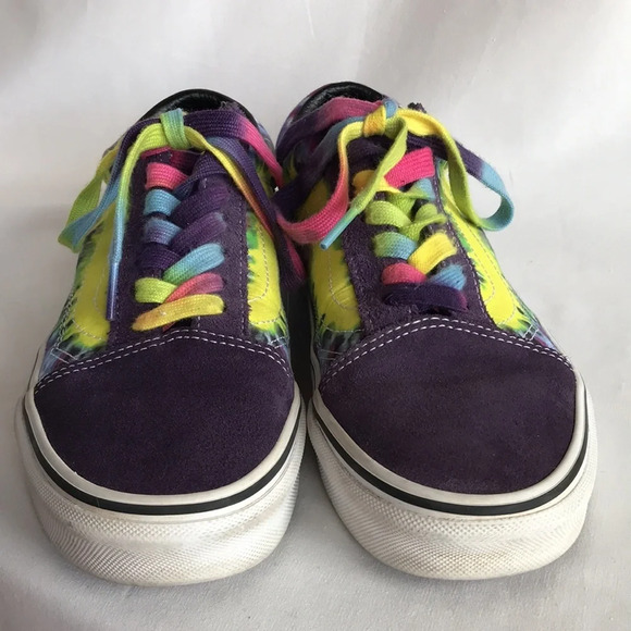 Vans Old Skool navy and tie dye lace-up sneakers - Picture 4 of 7